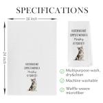 Geqtt Funny Husky Dish Towels - Decorative Waffle Weave Kitchen Hand Tea Towels, Siberian Husky Gifts (1624 Inches)