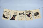 Primitives by Kathy Cotton Dish Towel Set - Dog Design, Kitchen/Bathroom Decor, Tea Towels, 28"x28"