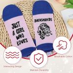 Dachshund Gifts for Women Dachshund Unique Gift Basket with Novelty Socks for Dog Mom Dog Lover Funny Bag Birthday Gifts Christmas Gifts for New Puppy Owners