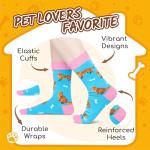 HAPPYPOP Golden Retrievers Socks for Women - Funny Gifts for Dog Lovers, Golden Retrievers Gifts for Women Christmas