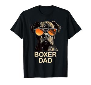 Boxer Dad Dog Owner Gift Funny Boxer Dog Lover Dad T-Shirt