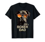 Boxer Dad Dog Owner Gift Funny Boxer Dog Lover Dad T-Shirt