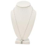 MOM & THREE DAUGHTERS Basset Hound Women's Necklace Silver Pewter Charm | Handcrafted 22 Inch Stainless Steel Saturn Chain | Adorable Silver Toned Mixed Metal Paw Print Bale | Great Choice for Anyone