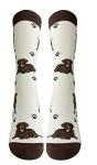 Pet Lover Socks - Fun - All Season - One Size Fits Most - For Women And Men – Dog Gifts (Chocolate Labrador)