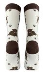 Pet Lover Socks - Fun - All Season - One Size Fits Most - For Women And Men – Dog Gifts (Chocolate Labrador)