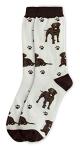 Pet Lover Socks - Fun - All Season - One Size Fits Most - For Women And Men – Dog Gifts (Chocolate Labrador)