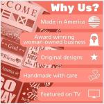 Home of a Spoiled Rescue Dog Wooden Sign, Black and White Dog Lover Decor, Gift for Pet Owner Moms, Made in USA