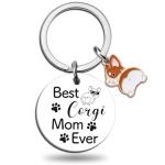 UYBEPU Corgi Gifts for Men Women Funny Corgi Gifts for Dog Lovers Dog Lover Gift Corgis Keychain Unique Corgis Mom Gift Kawaii Dogs Butt Keyring Butt Stuff Best Dogs Mom Ever