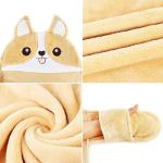 Moyel Corgi Blanket for Women Funny Cute Soft Warm Fluffy Fuzzy Wearable Blanket Hoodie Corgi Gifts for Corgi Lovers Mom Girlfriend Wife Friend Sister for Christmas Birthday
