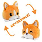 TeeTurtle - The Original Reversible Dog Plushie - Corgi - Cute Sensory Fidget Stuffed Animals That Show Your Mood