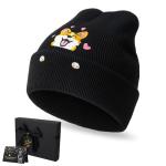 Corgi Dog Lover Beanie Winter Warm Cute Dog Embroidery Beanie with Greeting Card Gift Box for Women Men Gift Caring Corgi