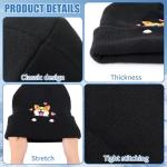 Corgi Dog Lover Beanie Winter Warm Cute Dog Embroidery Beanie with Greeting Card Gift Box for Women Men Gift Caring Corgi