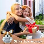 Zelaxeyi Corgi Gifts for Corgi Lovers,Positive Crochet Animals,Inspiring Mini Cute Corgis Decor Gifts for Good Friends