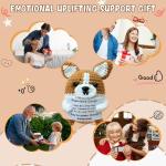 Zelaxeyi Corgi Gifts for Corgi Lovers,Positive Crochet Animals,Inspiring Mini Cute Corgis Decor Gifts for Good Friends