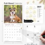 RED EMBER Corgis 2026 Wall Calendar 12 Month | 12" x 24" Open | Thick & Sturdy Paper | Holiday Gift | Cute Puppy Dog Calendar 2026