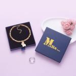 Melix Home Corgi Natural Stone Bracelets For Corgi Lovers Cute Gifts for Friends Women Sister Friendship Gift