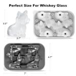 Nax Caki Corgi Dog gifts 3D Ice Cube Mold Fun Shapes, Large Craft Ice Mold, Big Dog Ice Cube Trays for Whiskey Cocktails Bourbon