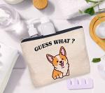 IWXYI Corgi Dog Make up Bag,Corgi Gifts For Corgi Lovers,Cute Corgi Make up Bag,Corgi Gifts