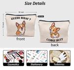 IWXYI Corgi Dog Make up Bag,Corgi Gifts For Corgi Lovers,Cute Corgi Make up Bag,Corgi Gifts