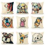 Redland Art Golden Retriever Throw Pillow Cover 18x18 Inch,Gifts for Dog Lovers Women, Unique Home Decor Gifts for Dog Owners & Art Lovers