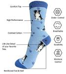Pet Lover Socks - Fun - All Season - One Size Fits Most - For Women And Men – Dog Gifts (Border Collie)