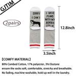 GJTIM 2PAIRS Border Collie Gift Sorry i Can't I Have Plan With Border Collie Socks For Border Collie Dog Lover (Plans With Border Collie)