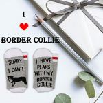 GJTIM 2PAIRS Border Collie Gift Sorry i Can't I Have Plan With Border Collie Socks For Border Collie Dog Lover (Plans With Border Collie)