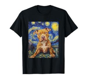 Pittie Van Gogh Starry Night Graphic Tee