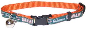 NFL Miami Dolphins Cat Collar with Jingle Bell