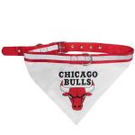 Chicago Bulls Reflective Dog Bandana and Collar
