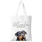 Rottweiler Mama Canvas Tote Bag for Dog Lovers