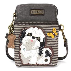 Chala Dog Crossbody Purse - White Shih Tzu