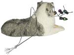 Blue Merle Shepherd Holiday Lights Ornament