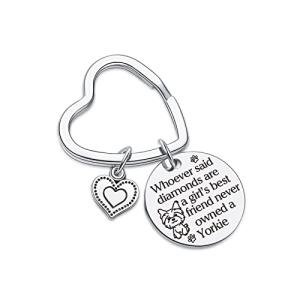 Yorkie Mom Jewelry and Keychain Set