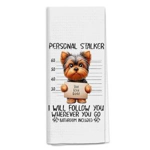 Funny Yorkie Hand Towels for Dog Lovers