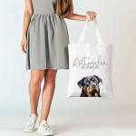 Rottweiler Mama Canvas Tote Bag for Dog Lovers