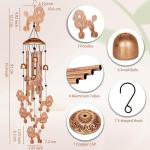 Poodle Wind Chimes - Outdoor Garden Decor