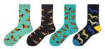 Dachshund Cotton Socks for Dog Lovers - 4 Pairs