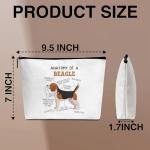 Beagle Anatomy Makeup Bag for Dog Lovers