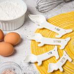 Cute Dog-Themed Measuring Cups and Spoons Set