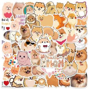 Pomeranian Puppy Vinyl Stickers - 50PC Set