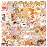 Pomeranian Puppy Vinyl Stickers - 50PC Set