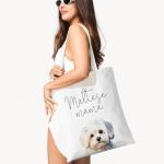 Maltese Mama Tote Bag for Dog Lovers