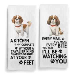 Cavalier King Charles Spaniel Kitchen Towel Set