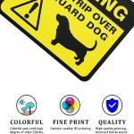 Funny Basset Hound Guard Dog Metal Sign