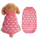 Cozy Pink Knit Sweater for Dogs and Puppies