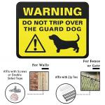 Funny Basset Hound Guard Dog Metal Sign