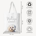 Maltese Mama Tote Bag for Dog Lovers