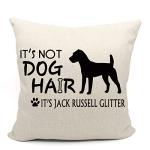 Jack Russell Terrier Throw Pillow Cover 18x18