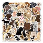 Cute Labrador Retriever Vinyl Stickers - 60 Pack